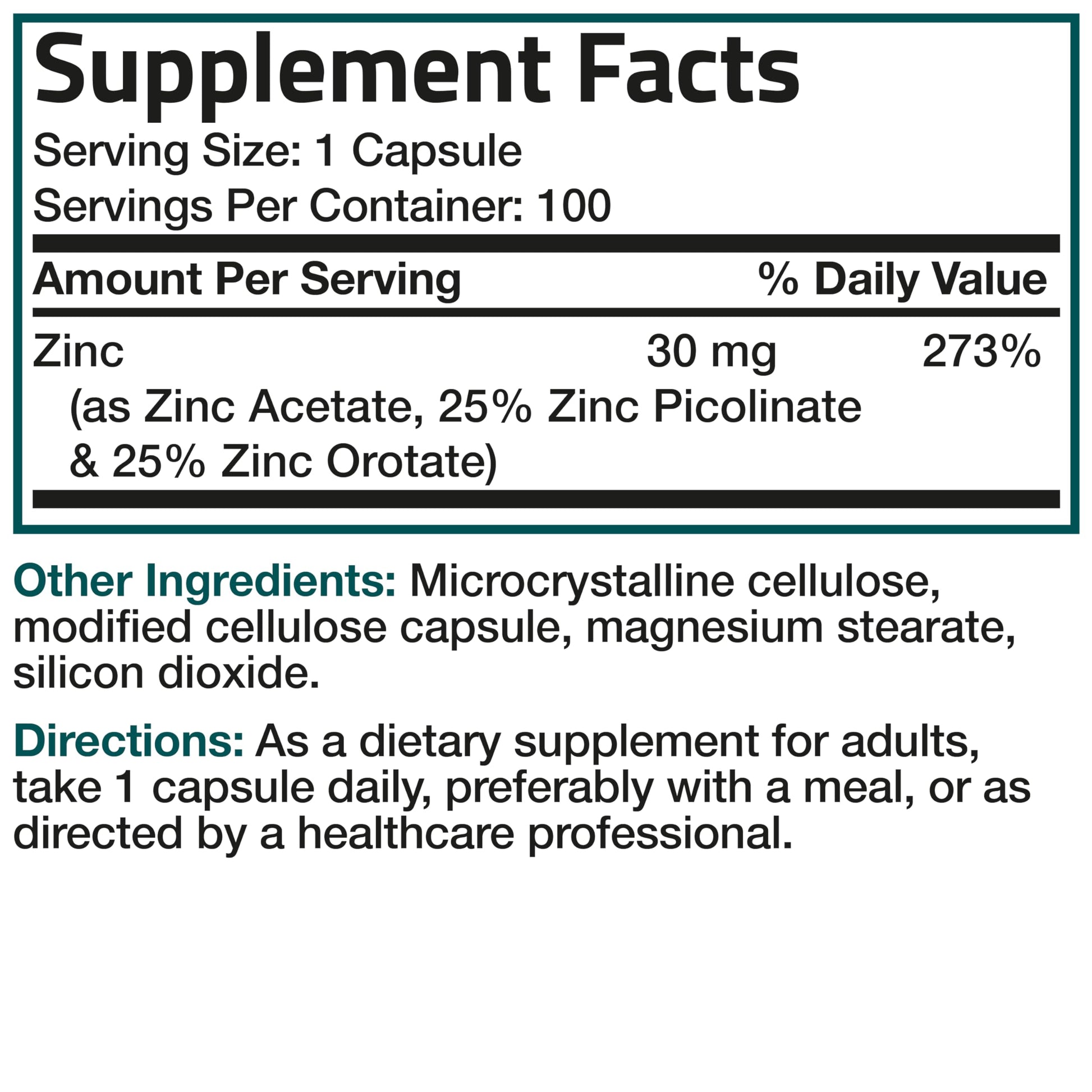 Bronson Zinc Triple Play bottle highlighting non-GMO and gluten-free product seals.