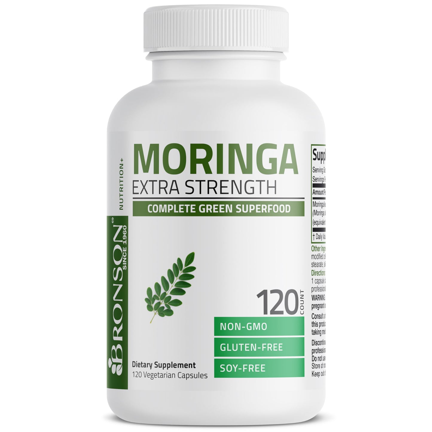 Bronson Moringa Oleifera powder supplement facts