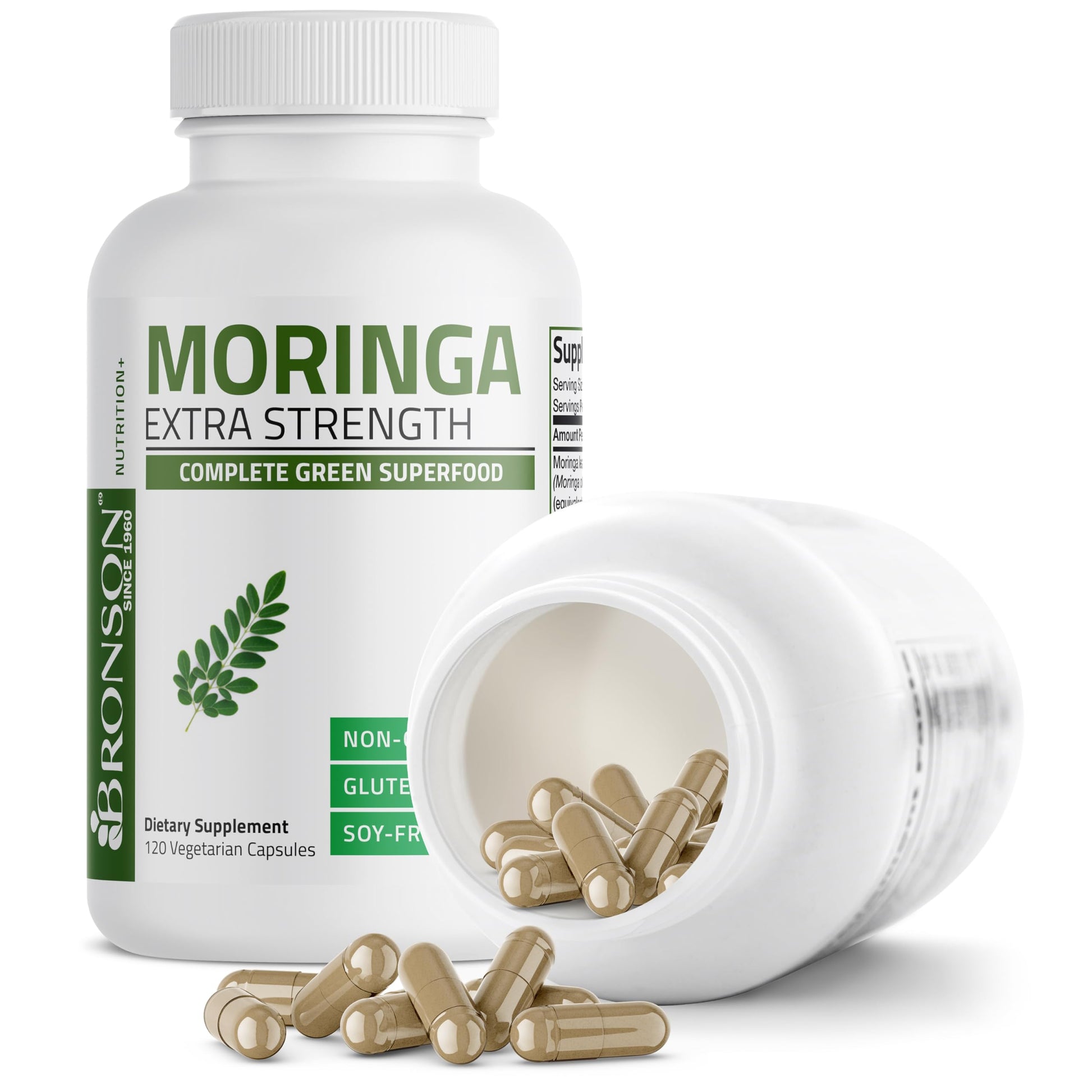 Bronson Moringa Extra Strength capsules packaging