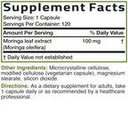 Bronson Moringa extra strength product bottle with packaging