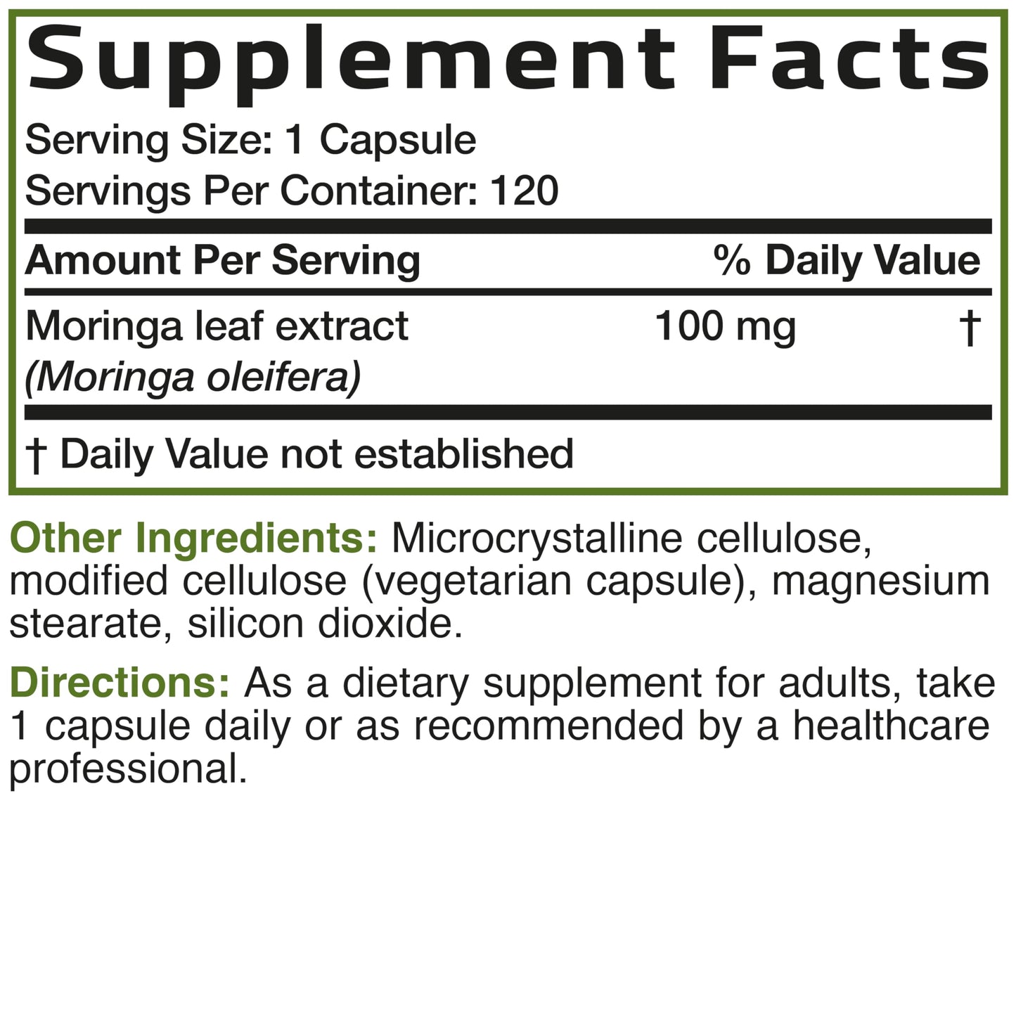 Authentic Bronson Moringa USA imported supplement
