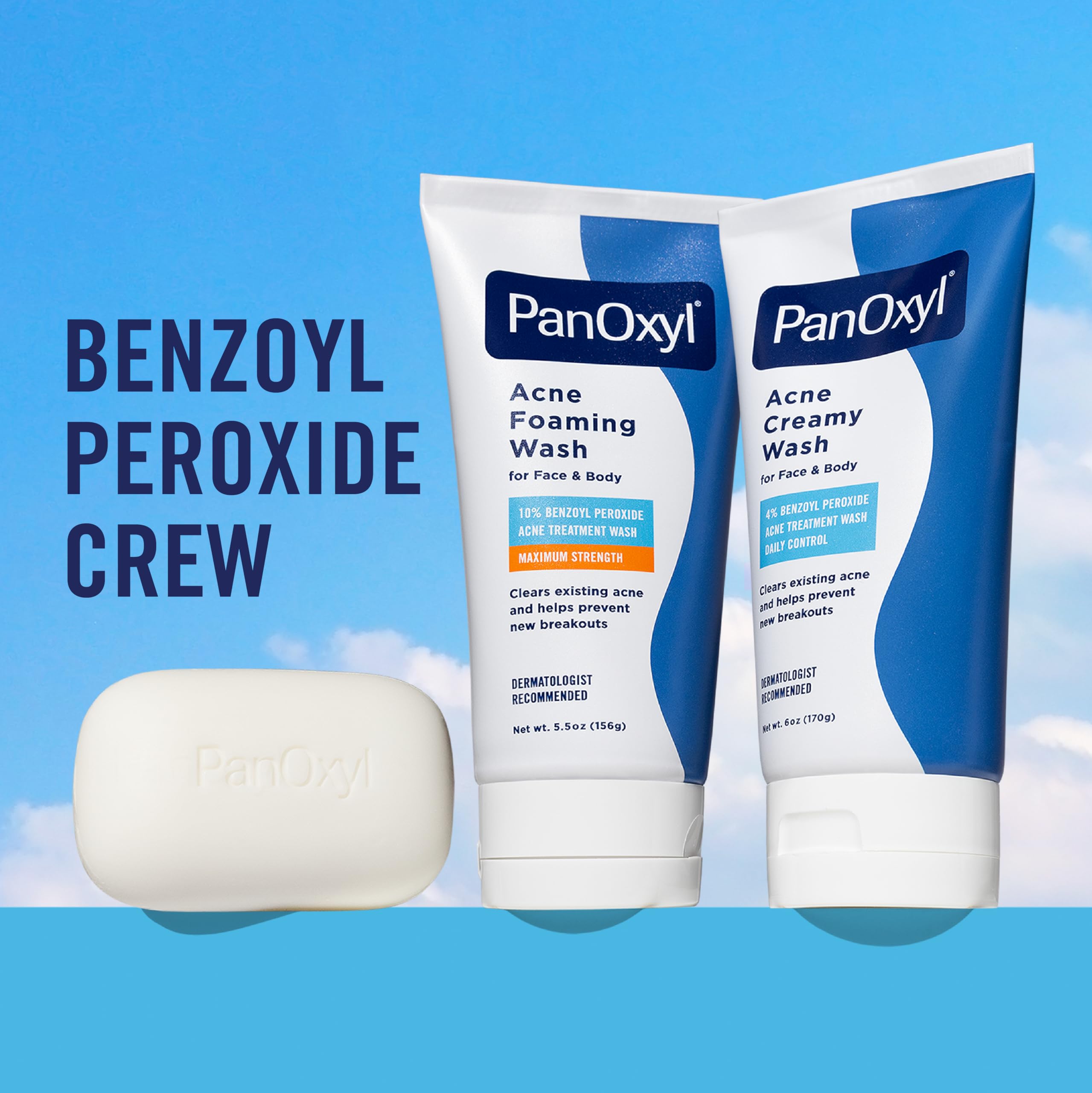 Dermatologist recommended PanOxyl acne creamy wash texture