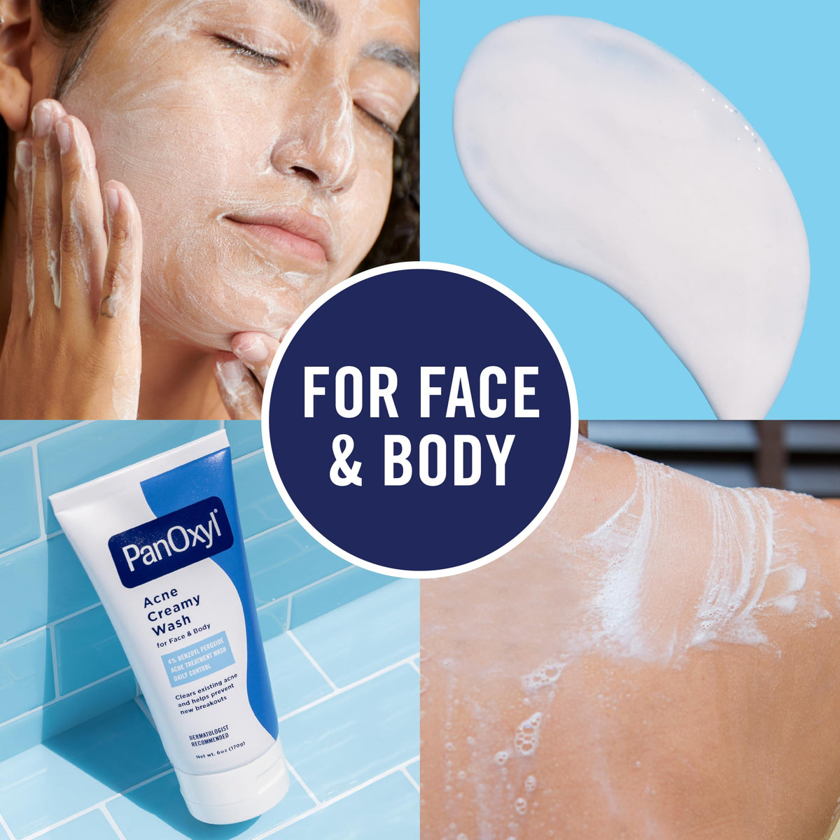 PanOxyl skincare product lifestyle and application setting