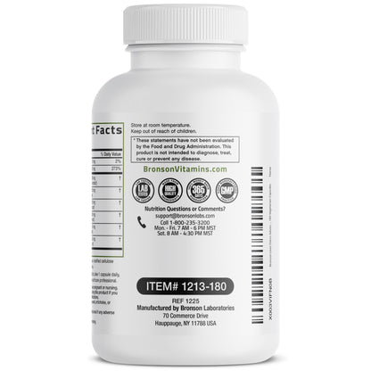 Bronson natural vegetarian formula for liver health support and daily detox maintenance.