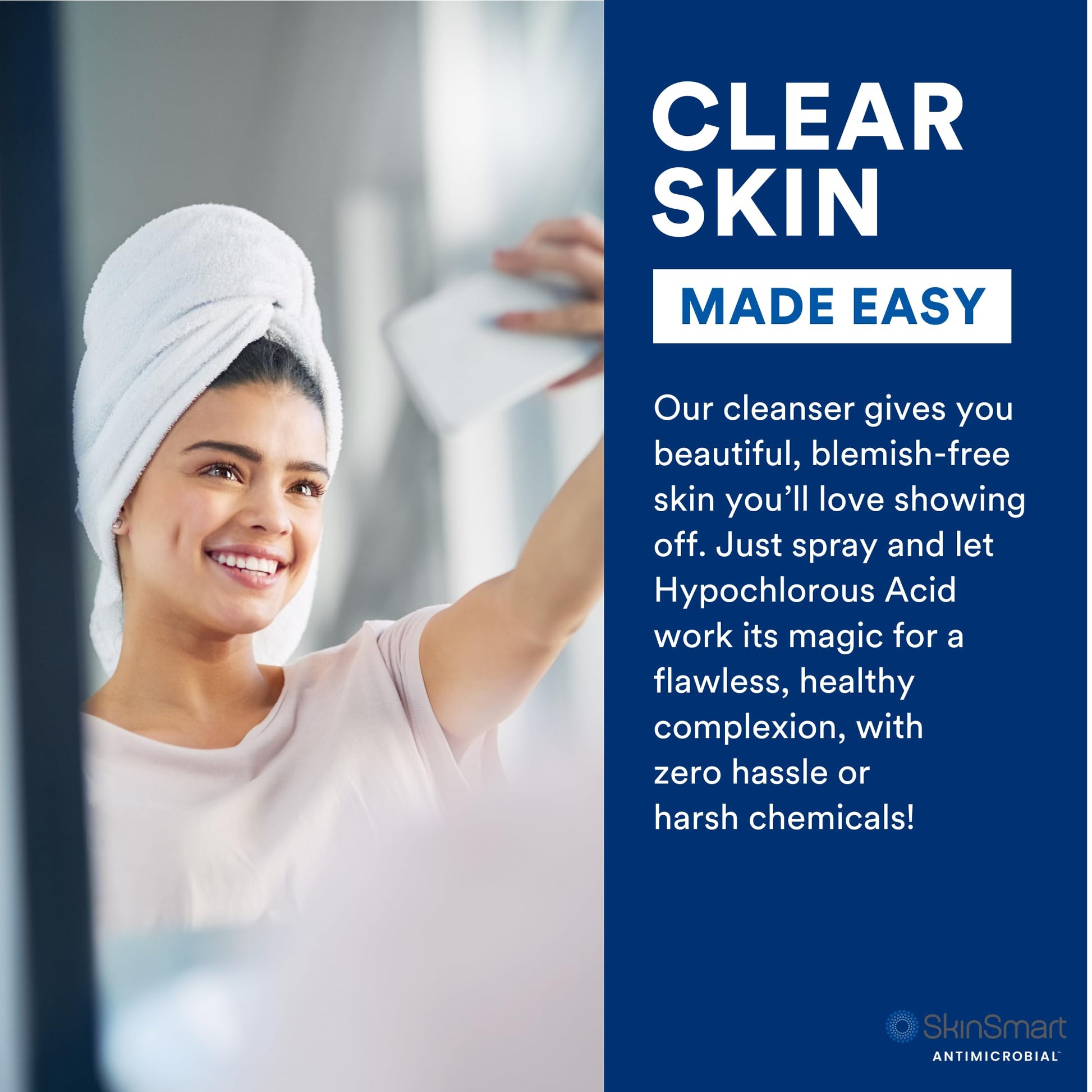 Top view of SkinSmart antimicrobial cleanser spray nozzle