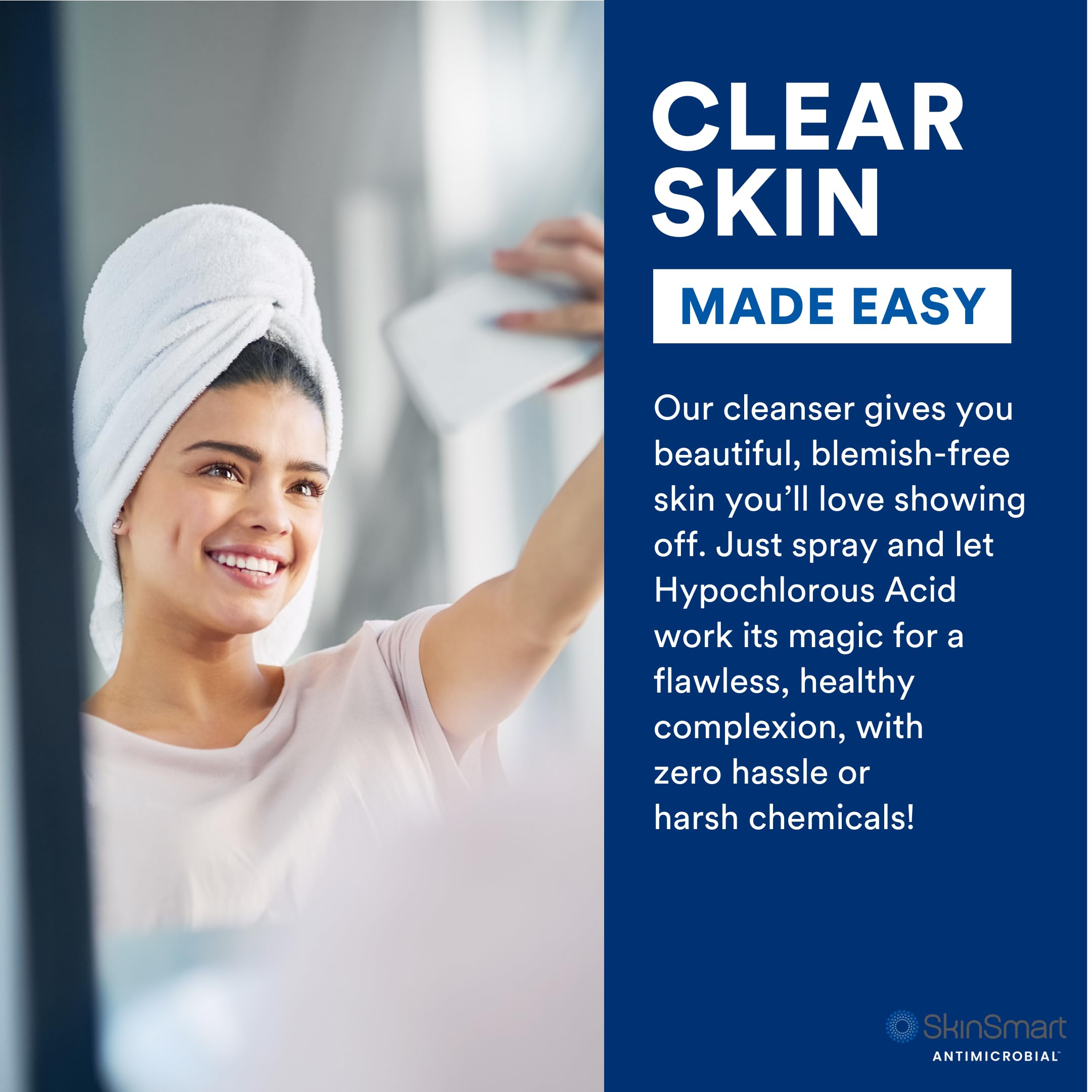 Top view of SkinSmart antimicrobial cleanser spray nozzle