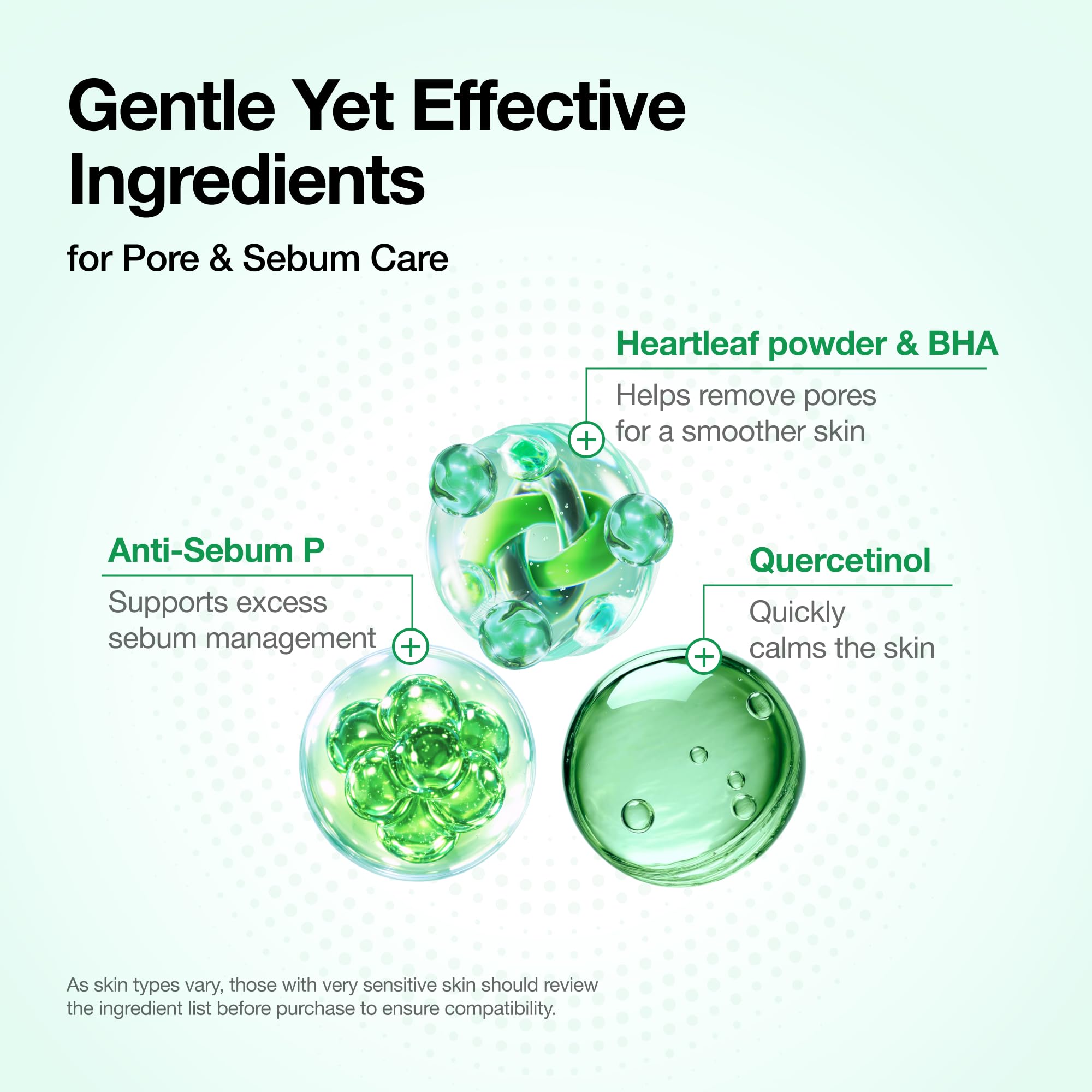 Model applying Anua Heartleaf Quercetinol Pore Deep Cleansing Foam on face.