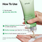 Anua heartleaf cleansing foam size comparison view