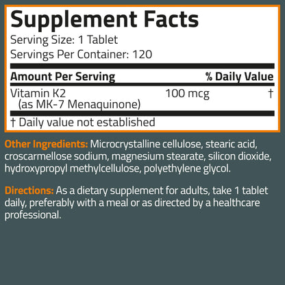 Bronson Basics Vitamin K2 MK7 premium vegetarian tablets expiration date