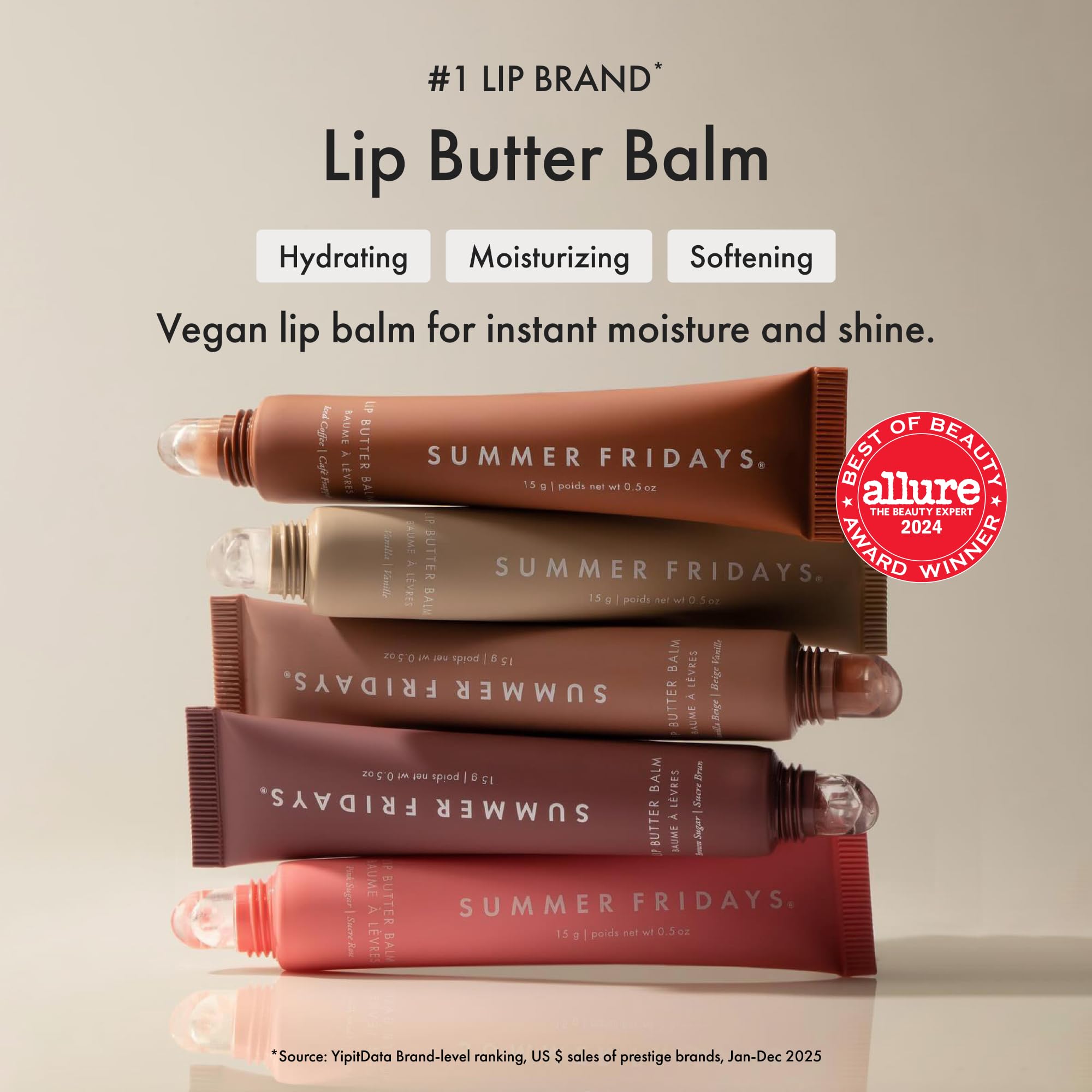 Summer Fridays lip butter balm sheer pink tint swatch