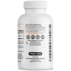 Bronson wellness supplement bottle back text layout