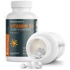 Bronson Vitamin D3 bottle with ingredient details