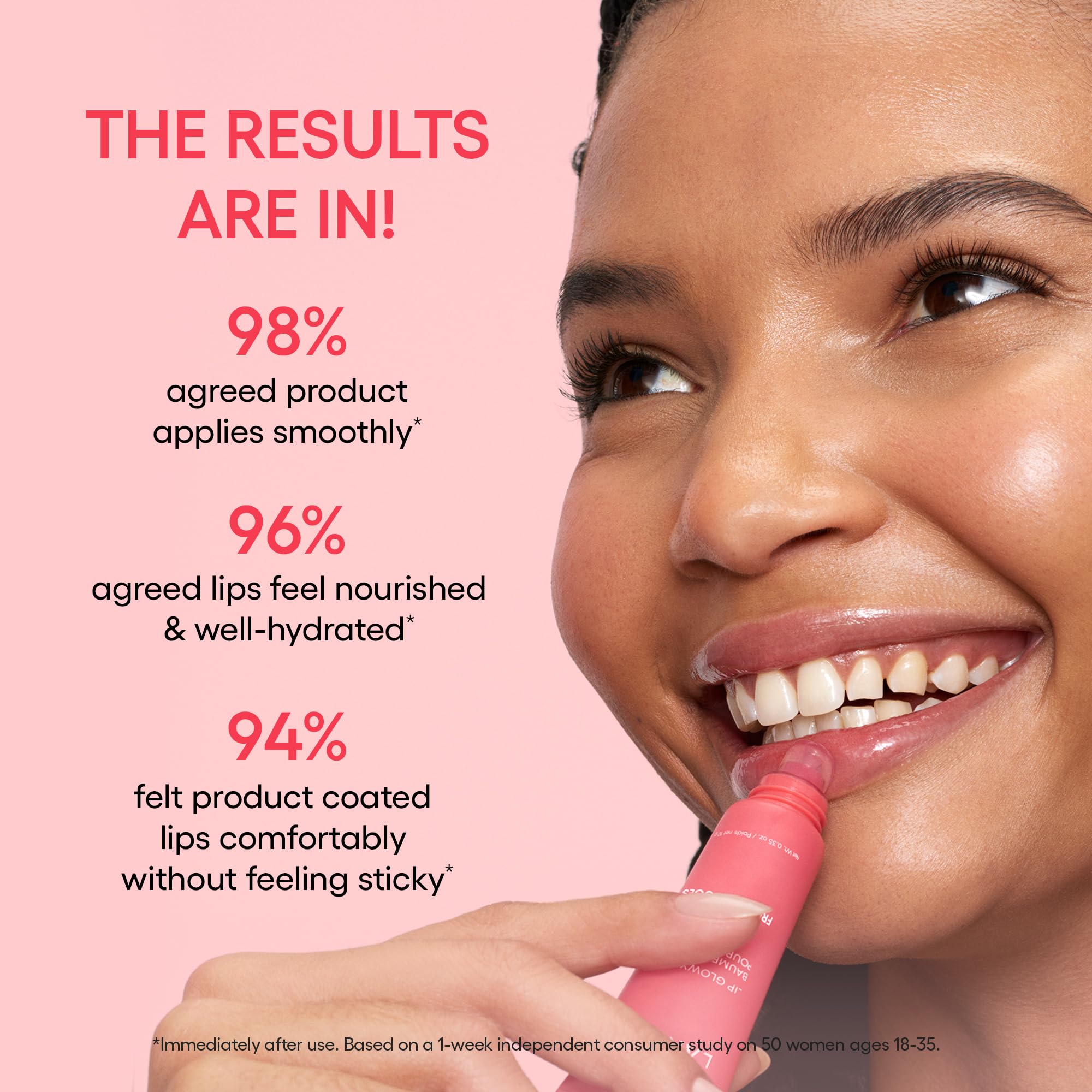 Applying hydrating Laneige Lip Glowy Balm