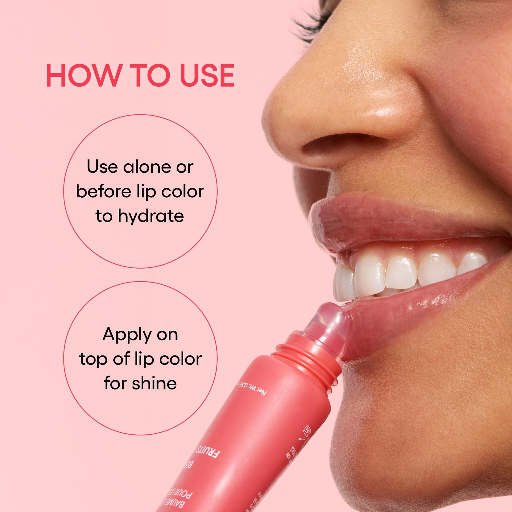 Glossy finish of Laneige Berry Lip Glowy Balm