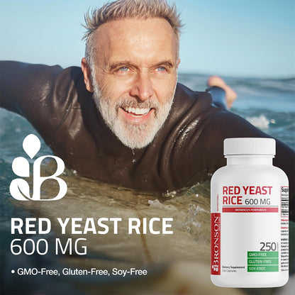 Bronson Red Yeast Rice non-GMO and gluten-free certification logo