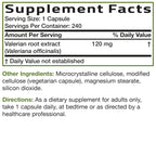 Bronson Valerian root package box front showing premium dietary supplement certification