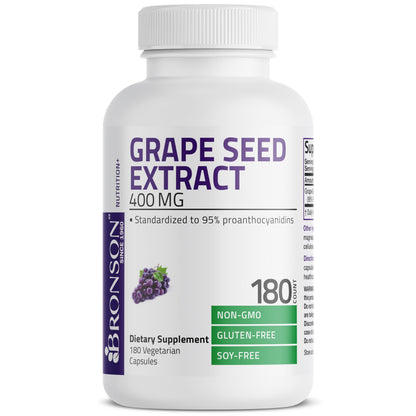 Authentic Bronson Grape Seed Extract 400mg packaging