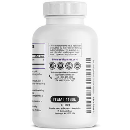 Bronson Grape Seed Extract antioxidant support supplement side view