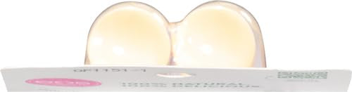 Close up of Eos organic lip balm stick branding
