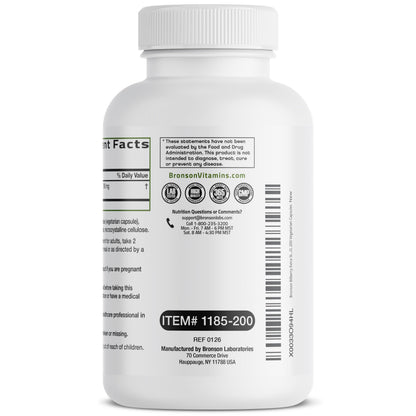 Bronson Bilberry Extra Strength dietary supplement bottle illustrating vision support benefits