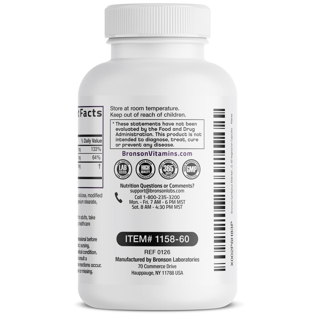 Bronson triple action immune support vegetarian capsules storage and dosage instructions view
