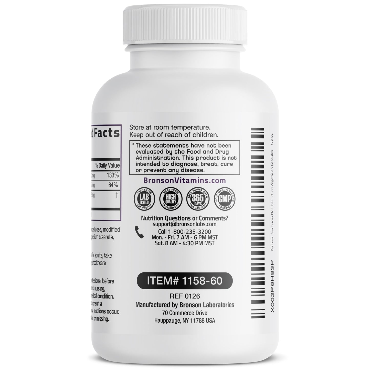 Bronson triple action immune support vegetarian capsules storage and dosage instructions view