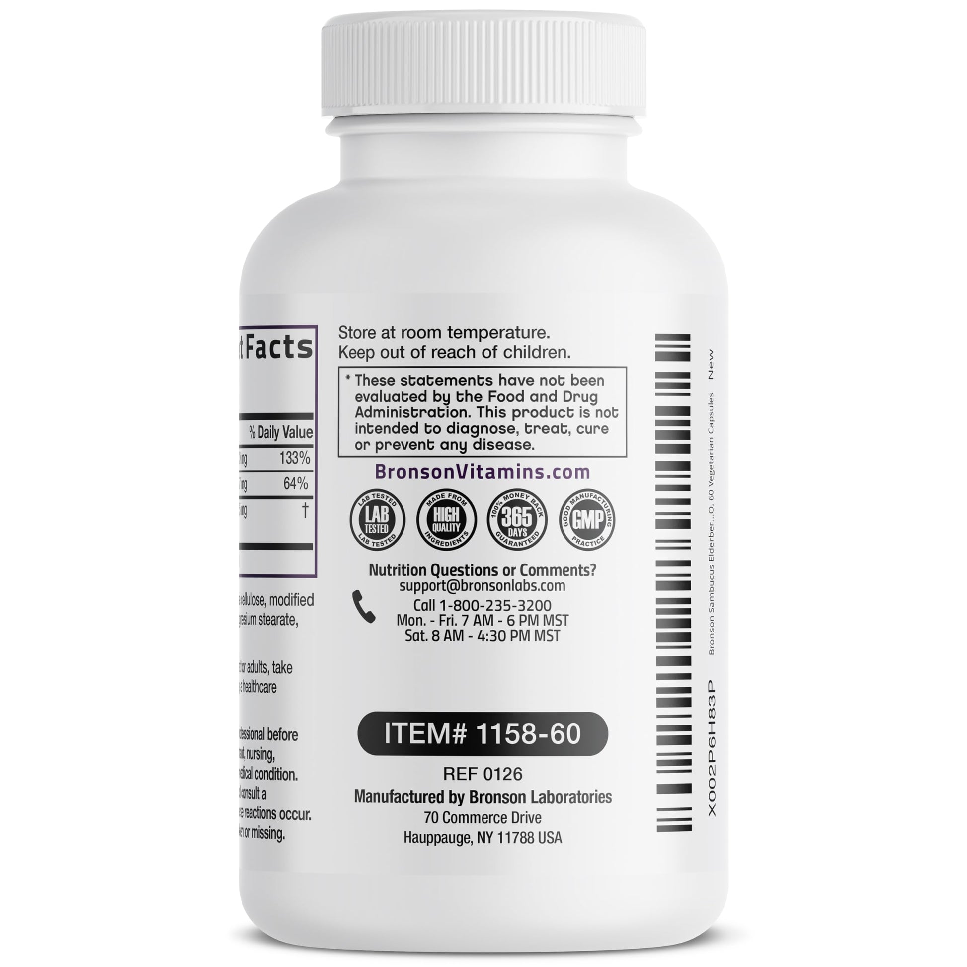 Bronson triple action immune support vegetarian capsules storage and dosage instructions view