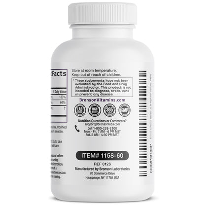 Bronson triple action immune support vegetarian capsules storage and dosage instructions view