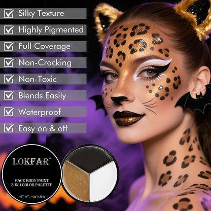 Professional Halloween makeup kit for tiger and lion costumes