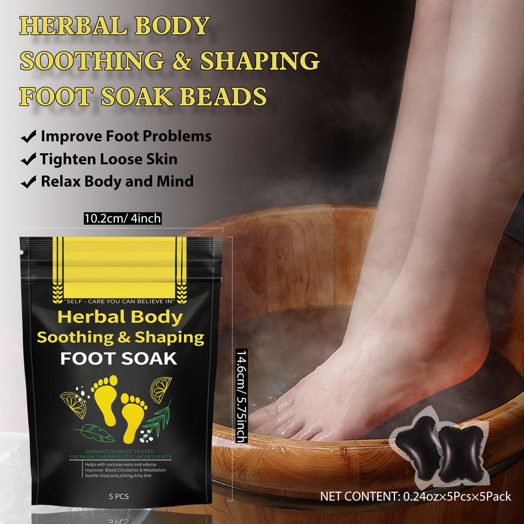 Befivecok 25 pieces foot soak packs laid out flat