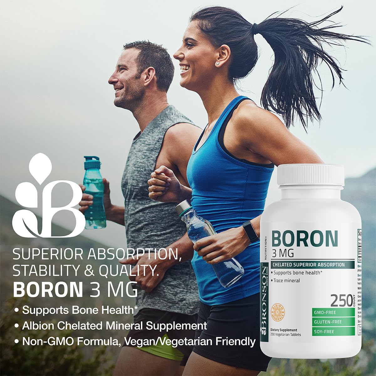 Vegetarian tablets trace mineral supplement capsule details on white background