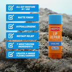 O'Keeffe's cooling relief lip repair twin pack ready for daily use