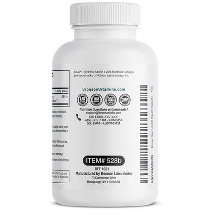 Bronson immune system and thyroid support vegetarian supplement nutrition panel