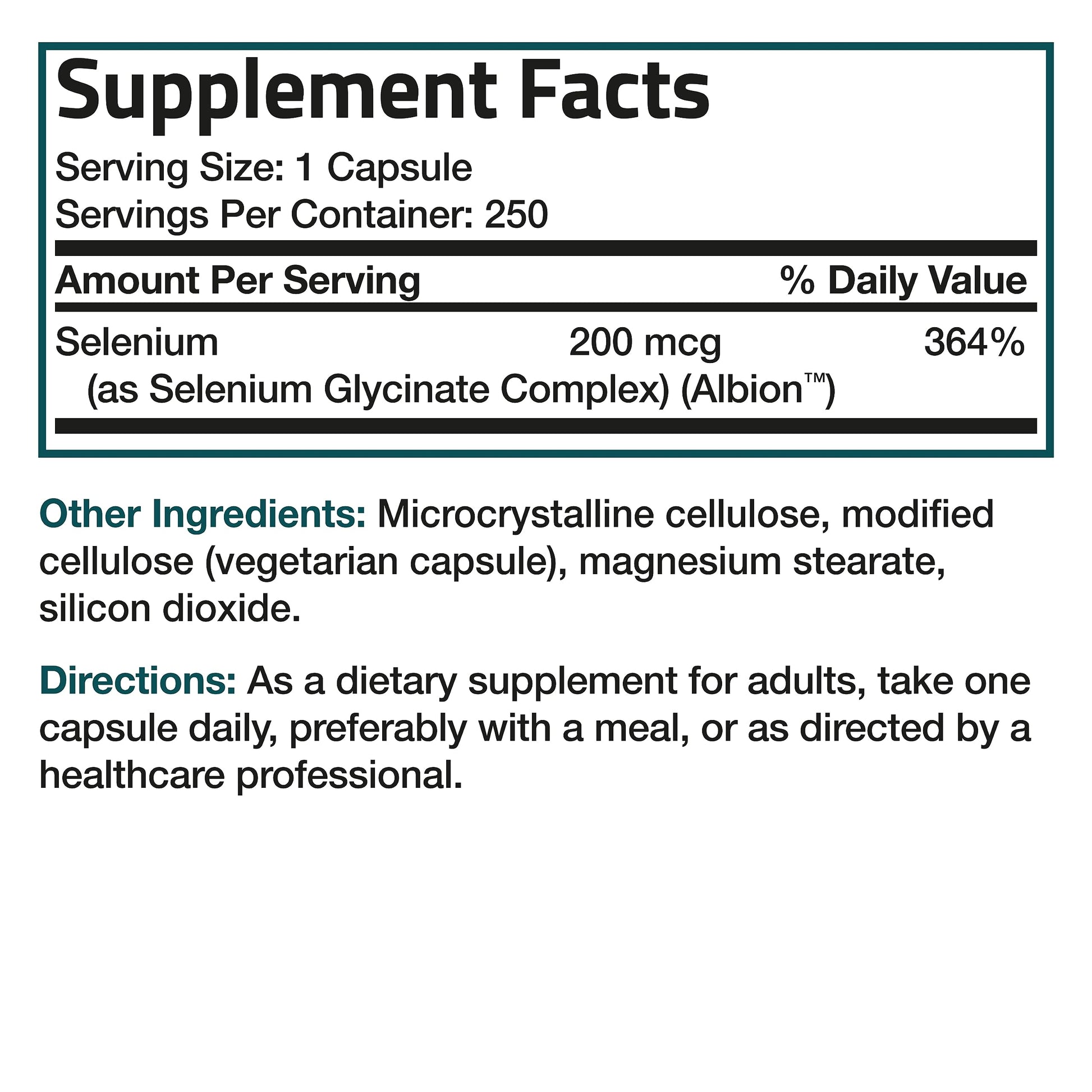 Bronson high absorption yeast free selenium 250 capsules product shots