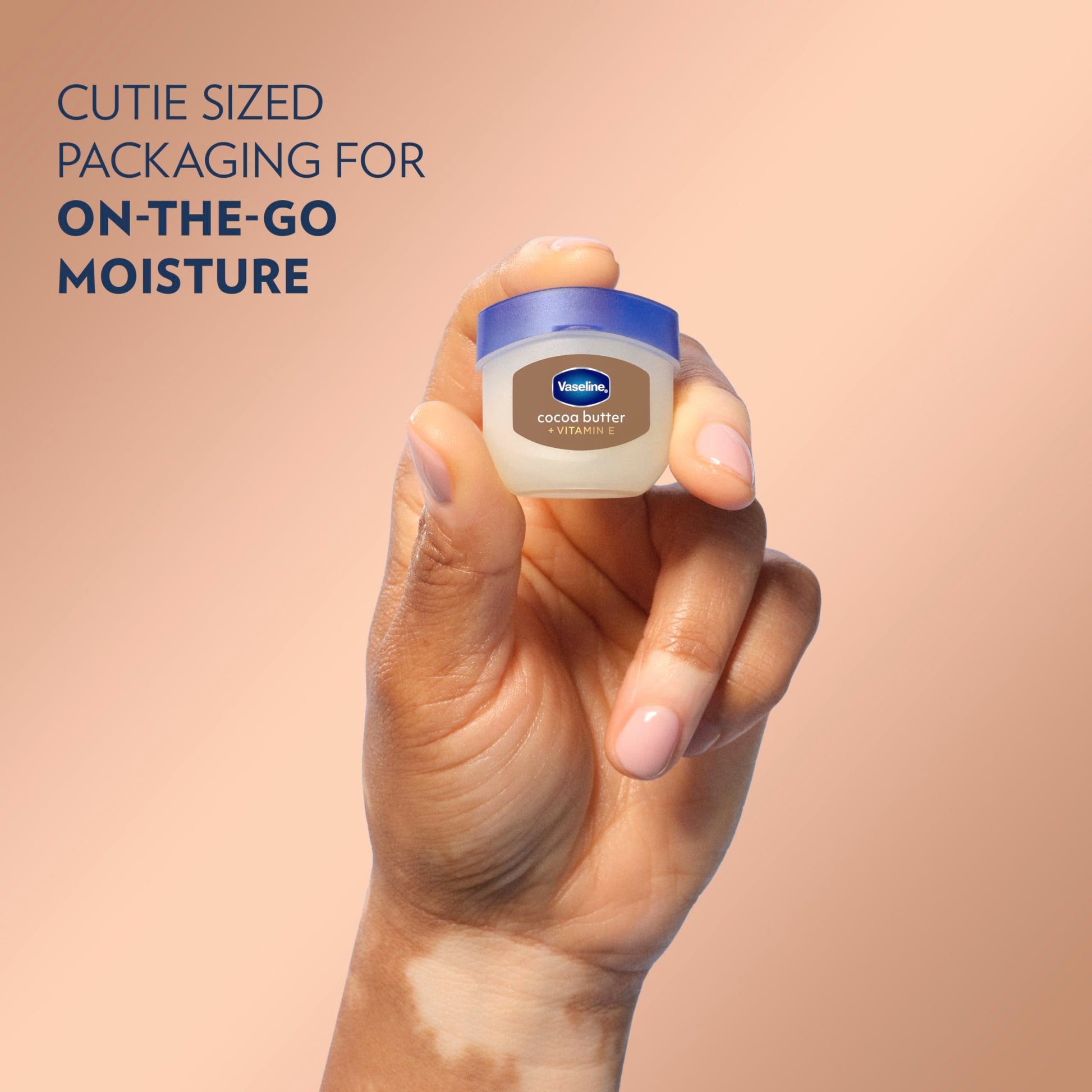 Texture of Vaseline cocoa butter lip balm