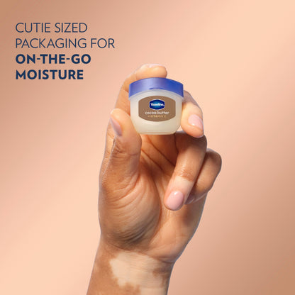 Texture of Vaseline cocoa butter lip balm