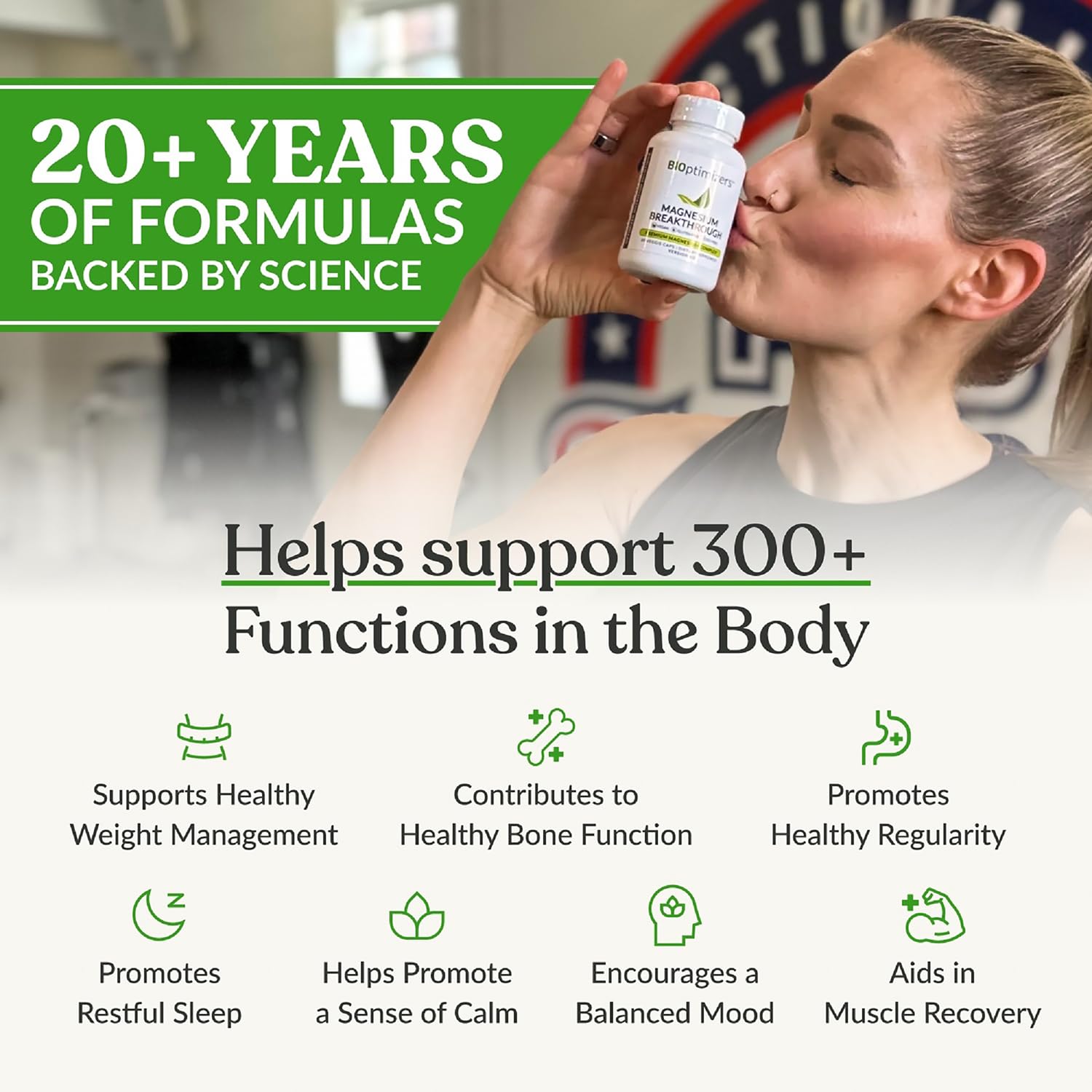BiOptimizers full spectrum 7 forms magnesium supplement facts label