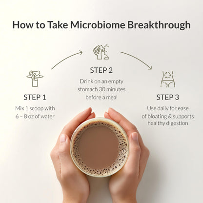 Authentic USA imported BIOptimizers microbiome repair powder supplement facts label