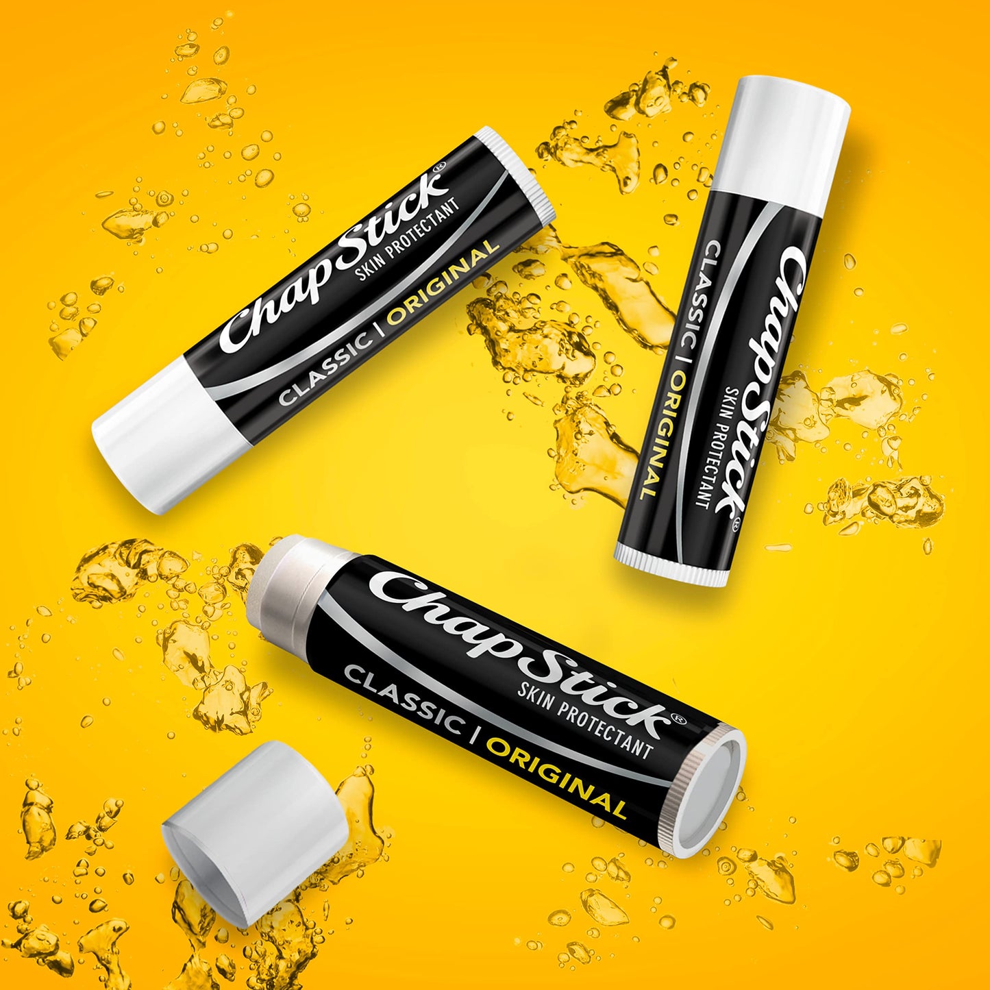 Three pack of imported ChapStick Classic Original formula
