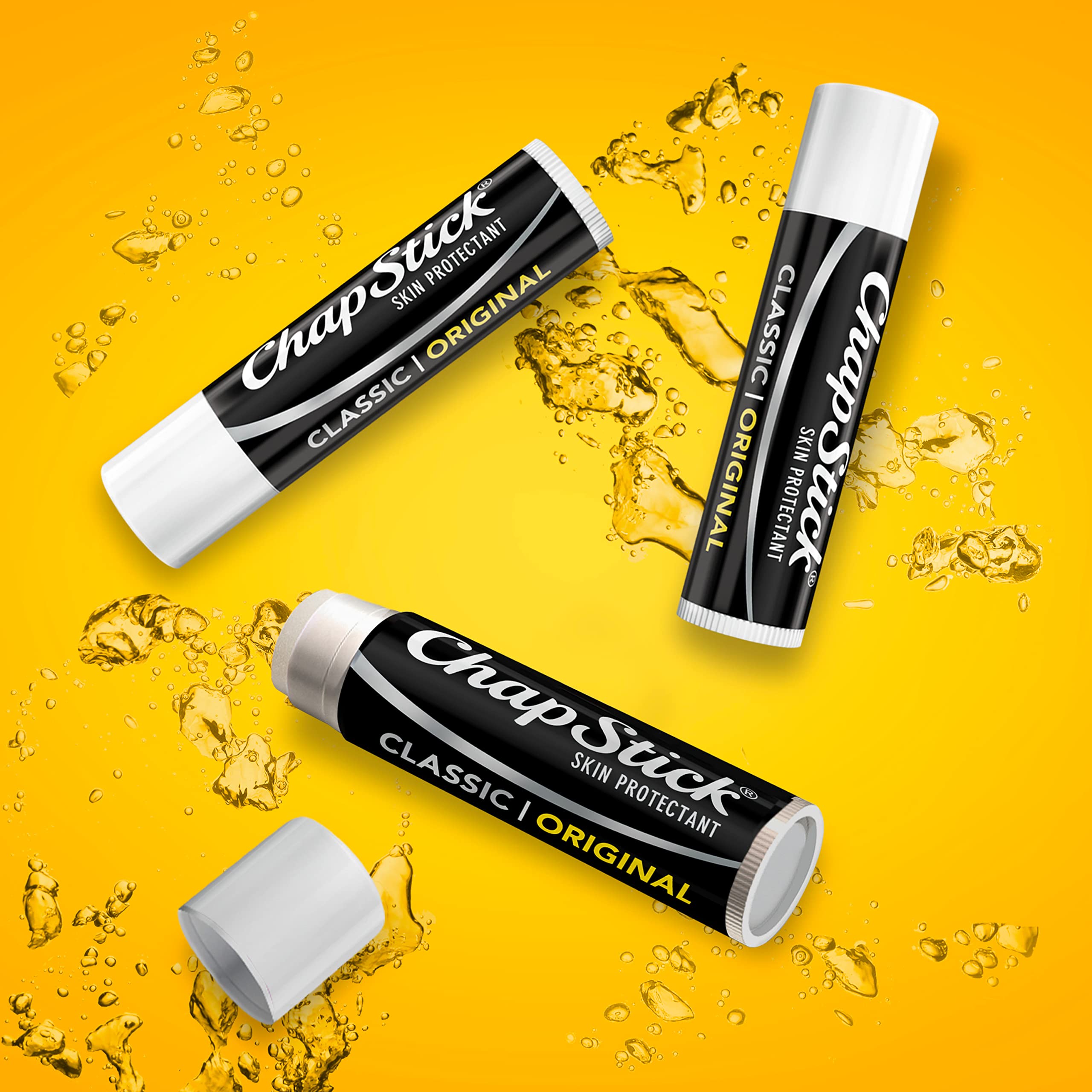 Three pack of imported ChapStick Classic Original formula