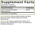 Bronson Korean Panax Ginseng for energy and memory support