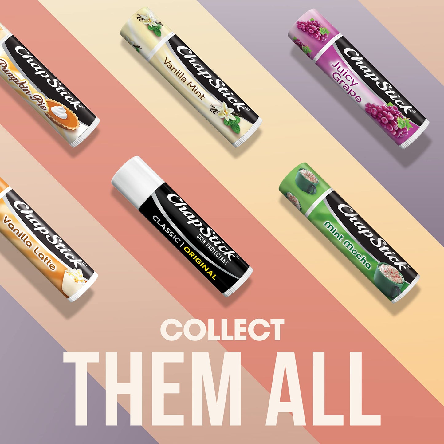 Authentic ChapStick classic lip moisturizer pack of three