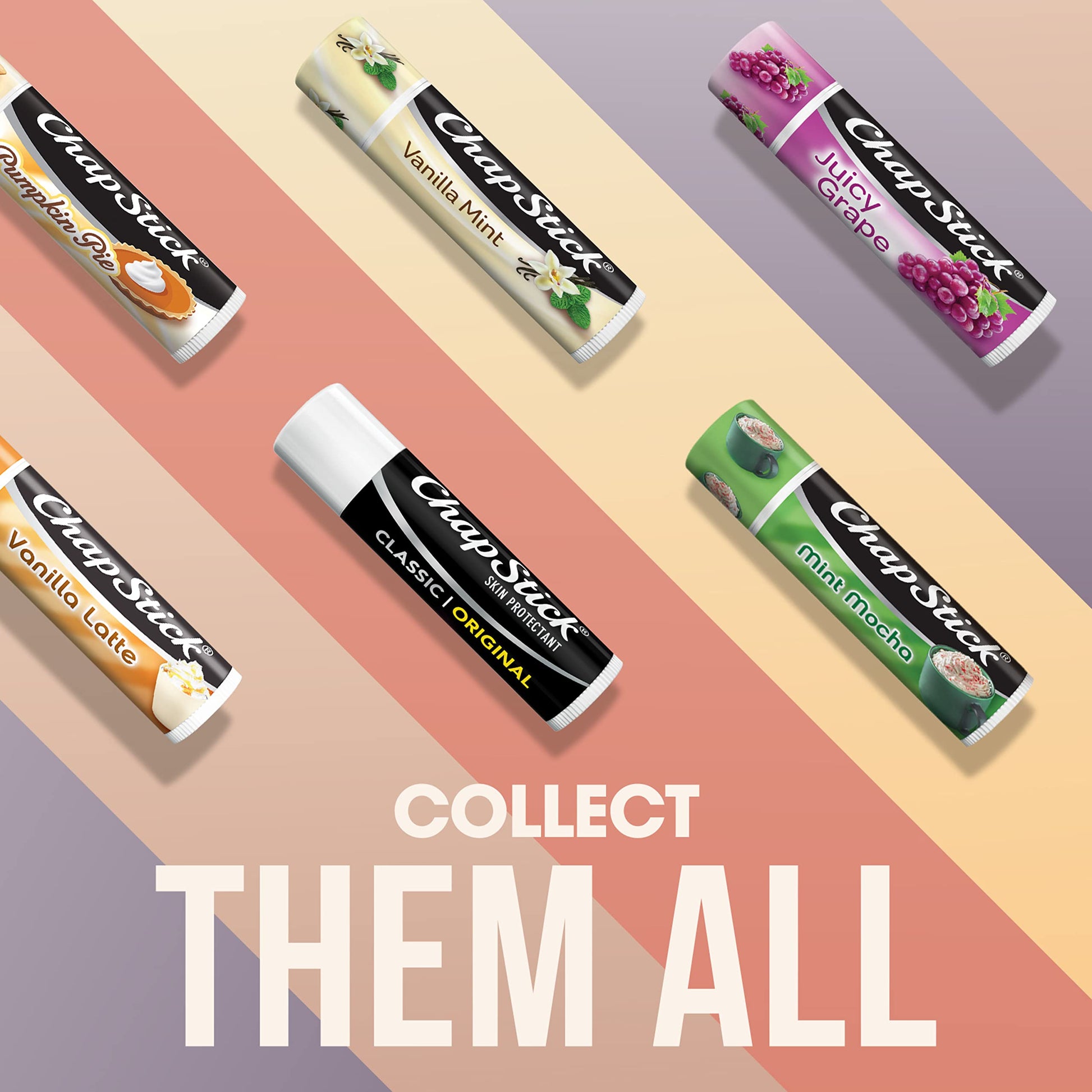 Authentic ChapStick classic lip moisturizer pack of three