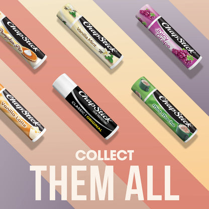 Authentic ChapStick classic lip moisturizer pack of three