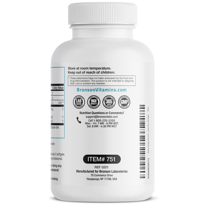 Bronson wellness supplements authentic imported daily essential fatty acids