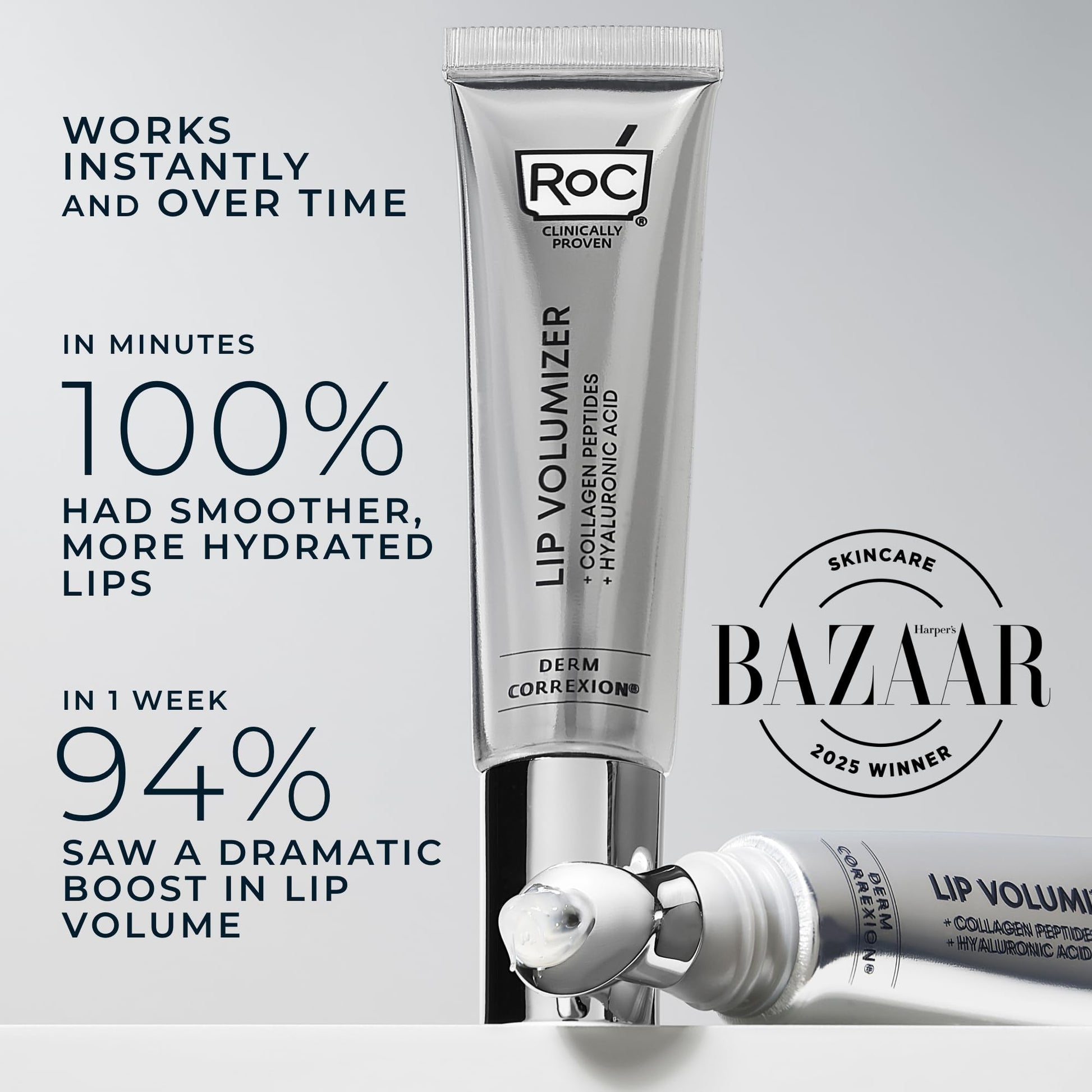 Side profile of RoC lip treatment tube