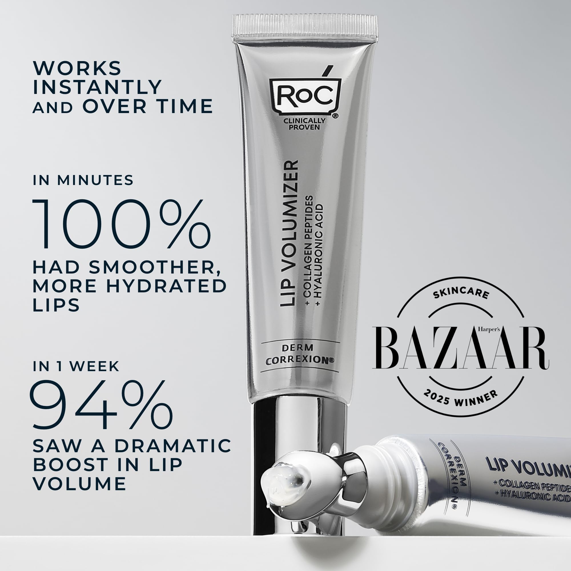 Side profile of RoC lip treatment tube