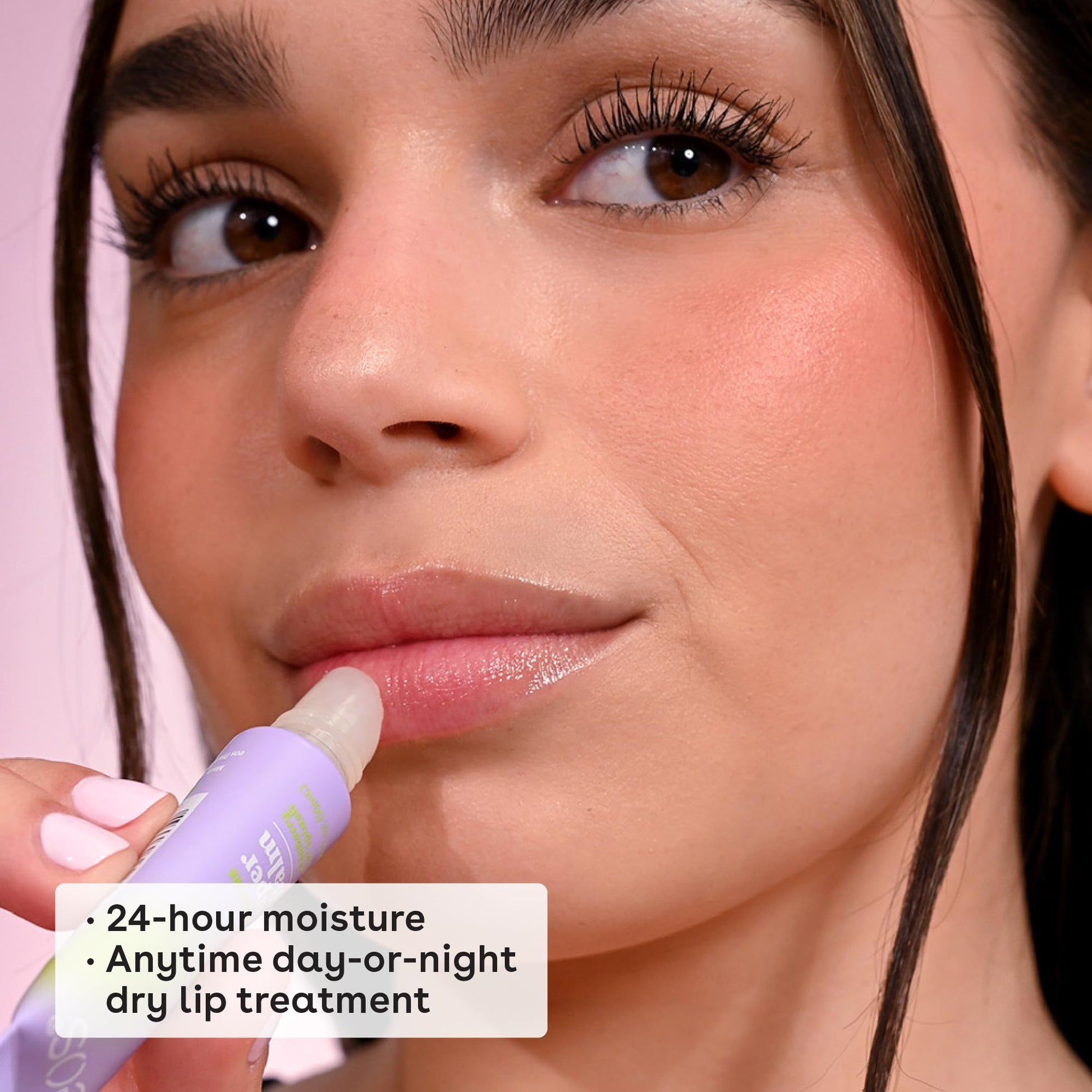 Texture of Eos 24 Hour Moisture Super Balm in jar