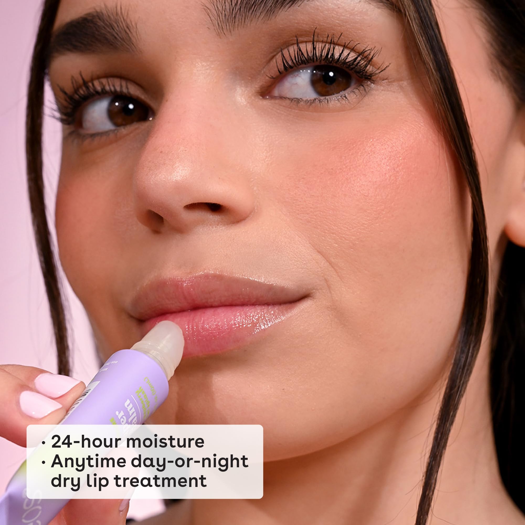 Texture of Eos 24 Hour Moisture Super Balm in jar