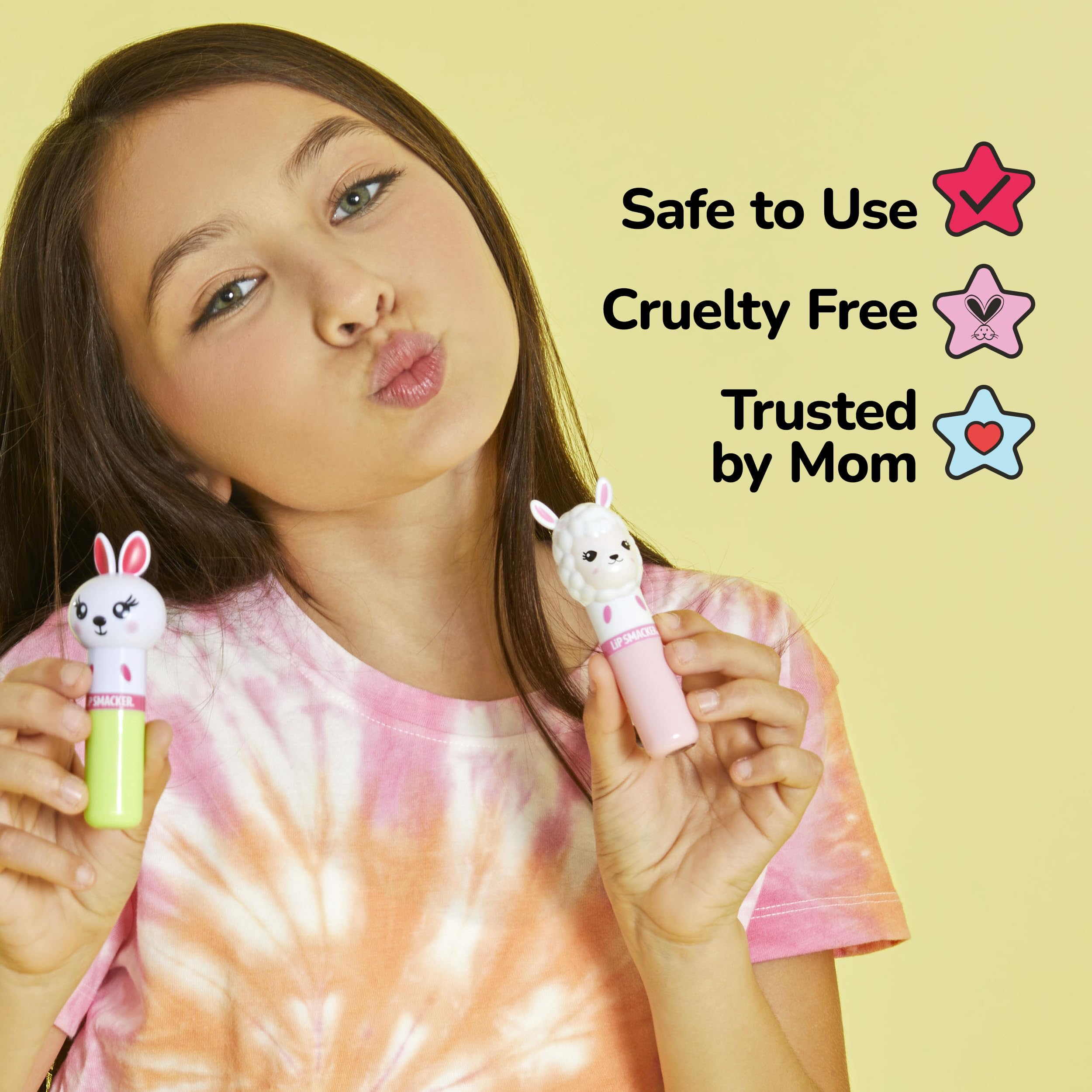 Lip Smacker Unicorn Magic sweet dessert flavored daily hydration balm stick open view.